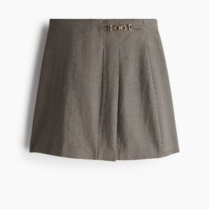 H&M METAL-DETAIL MINI SKIRT